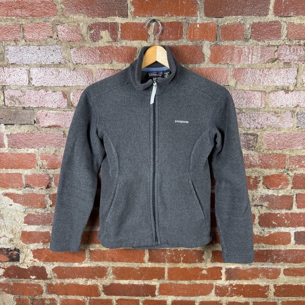 Patagonia Synchilla Fleece Jacket Womens XS Gray Full Zip Outdoor Made in USA